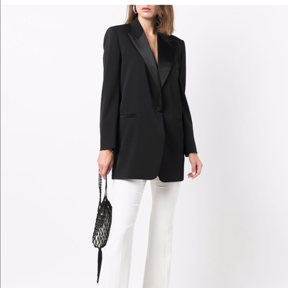 Max Mara long tuxedo blazer